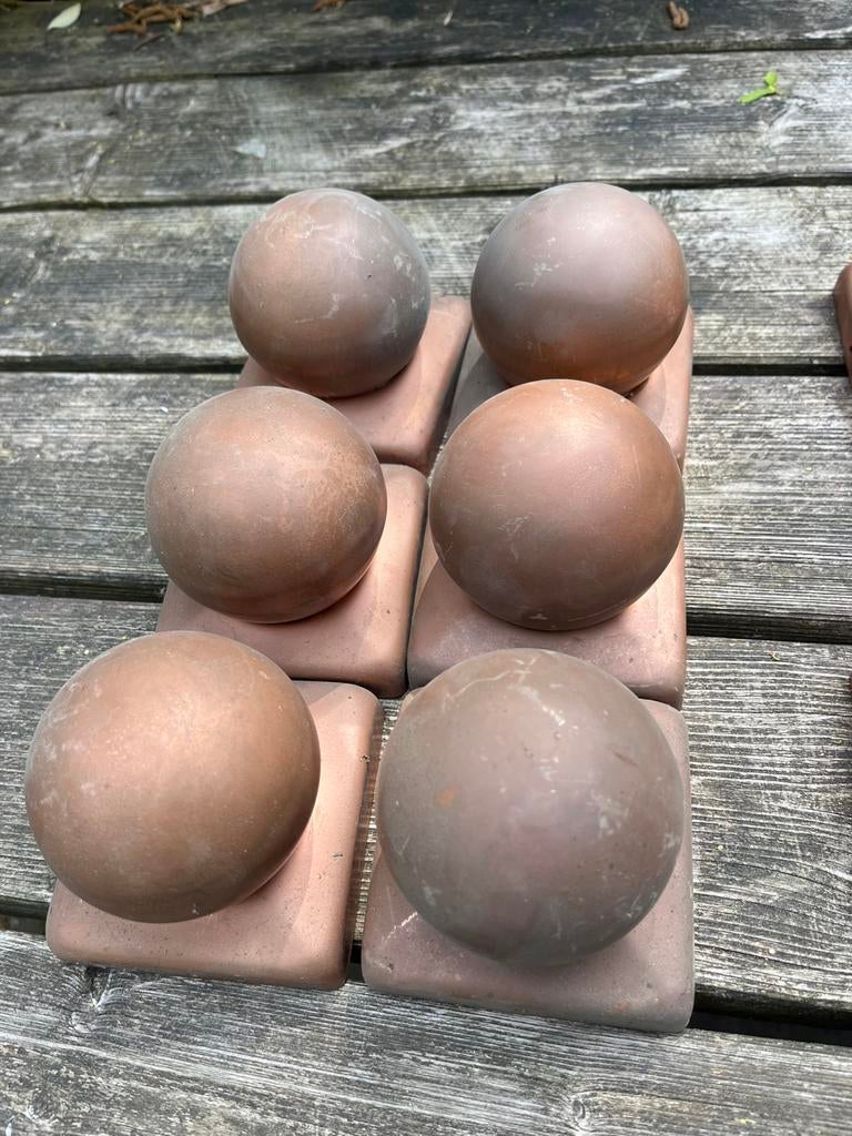 Massief koperen paalkappen, Ophalen of Verzenden, Zo goed als nieuw, Overige materialen