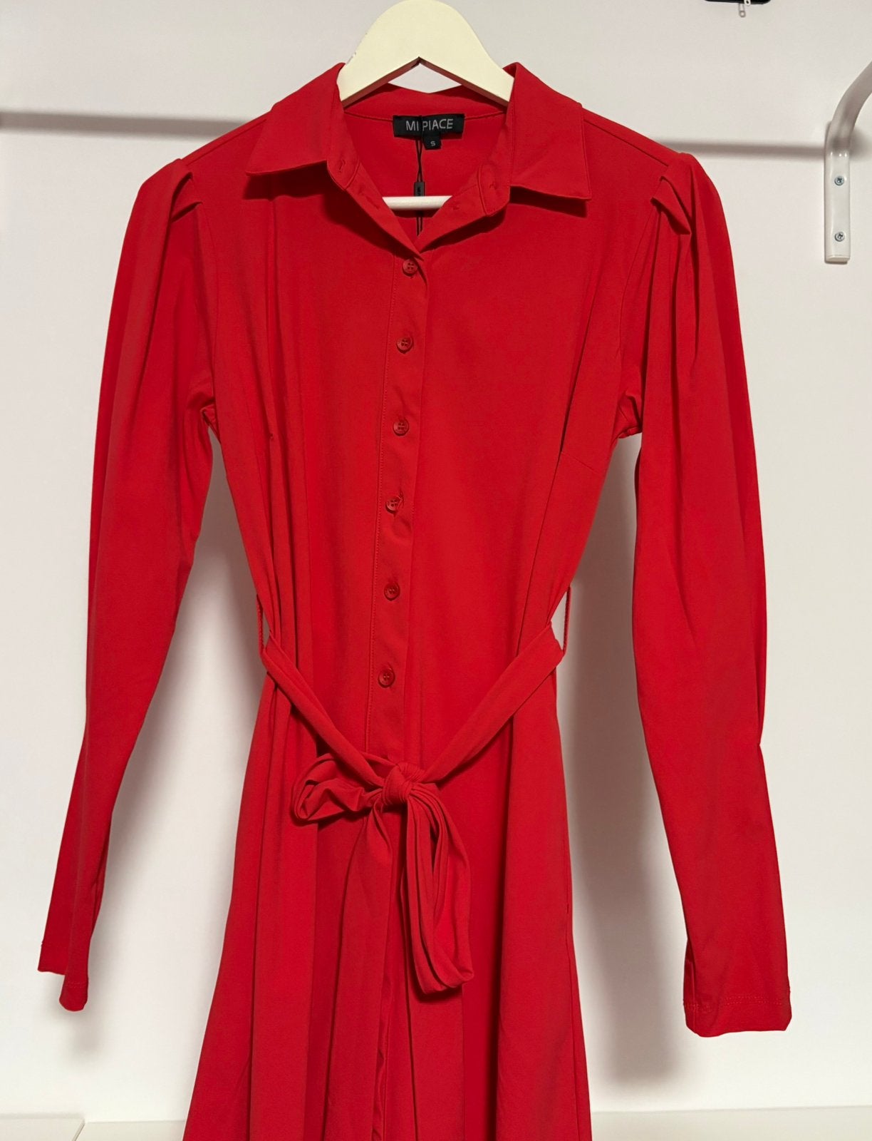 Mi Piace travelstof jurk maat S, Kleding | Dames, Ophalen of Verzenden, Nieuw, Maat 36 (S), Rood