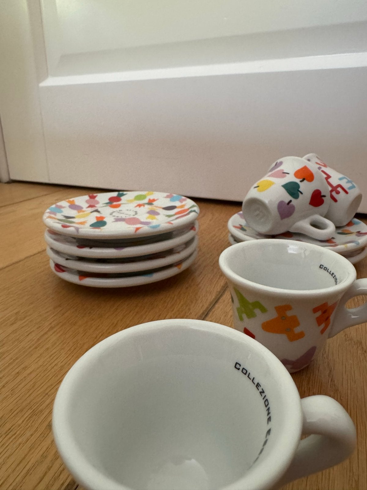 Il Gioco dell Arte - 6 x espresso kopjes -, Huis en Inrichting, Keuken | Servies, Overige merken, Keramiek, Ophalen of Verzenden