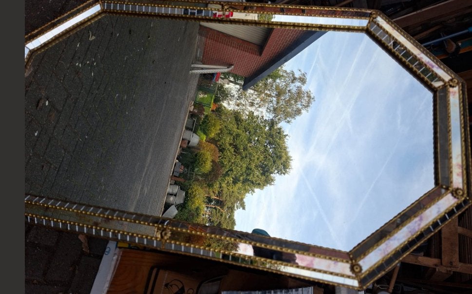 GROTE  MUURSPIEGEL, Huis en Inrichting, Ophalen, Zo goed als nieuw, 100 tot 125 cm, Minder dan 100 cm
