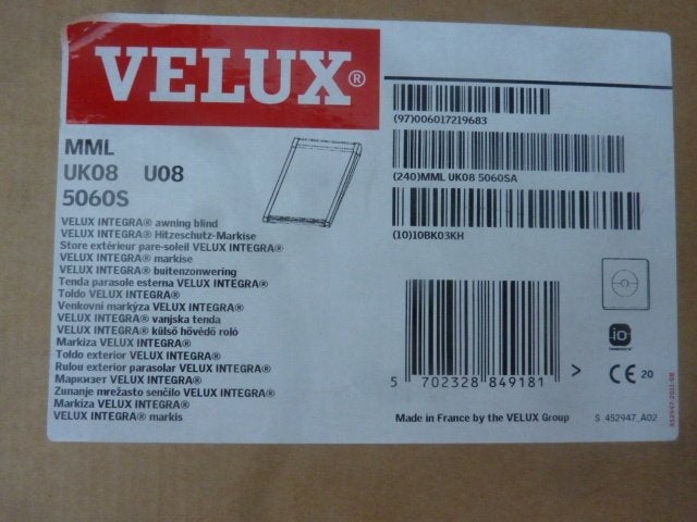 Nieuwe Velux elektr. buitenzonweringen / MML UK08 (134x140), Ophalen of Verzenden, Nieuw, 100 tot 150 cm, 100 tot 150 cm
