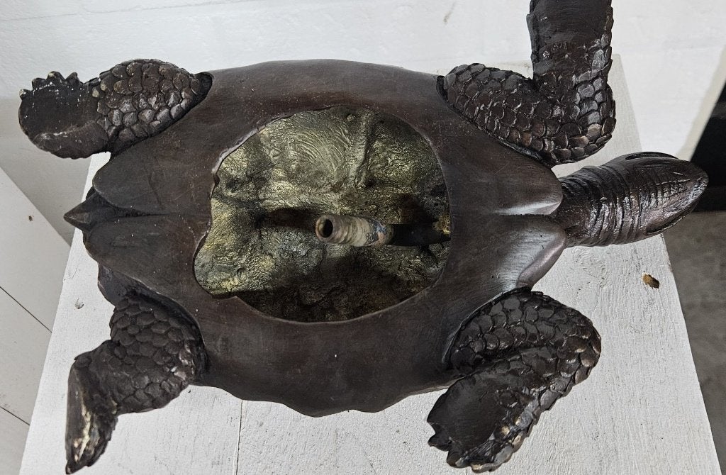 SCHILDPAD / BRONZEN BEELD / FONTEIN, Fontein, Nieuw, Info@huisentuindecoratiemarie.nl, Huis en tuin decoratie marie