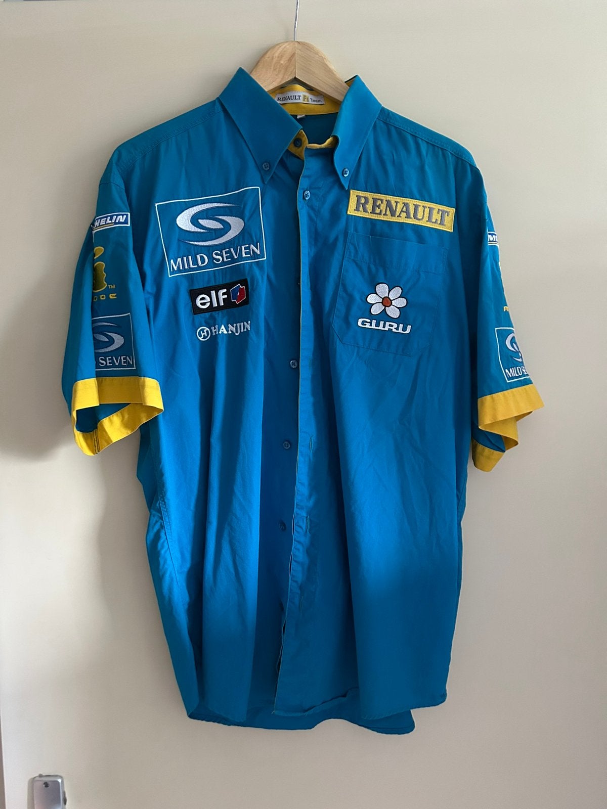Renault F1 teamshirt seizoen 2005 maat L, Ophalen of Verzenden, Zo goed als nieuw, Overige sporten, Shirt