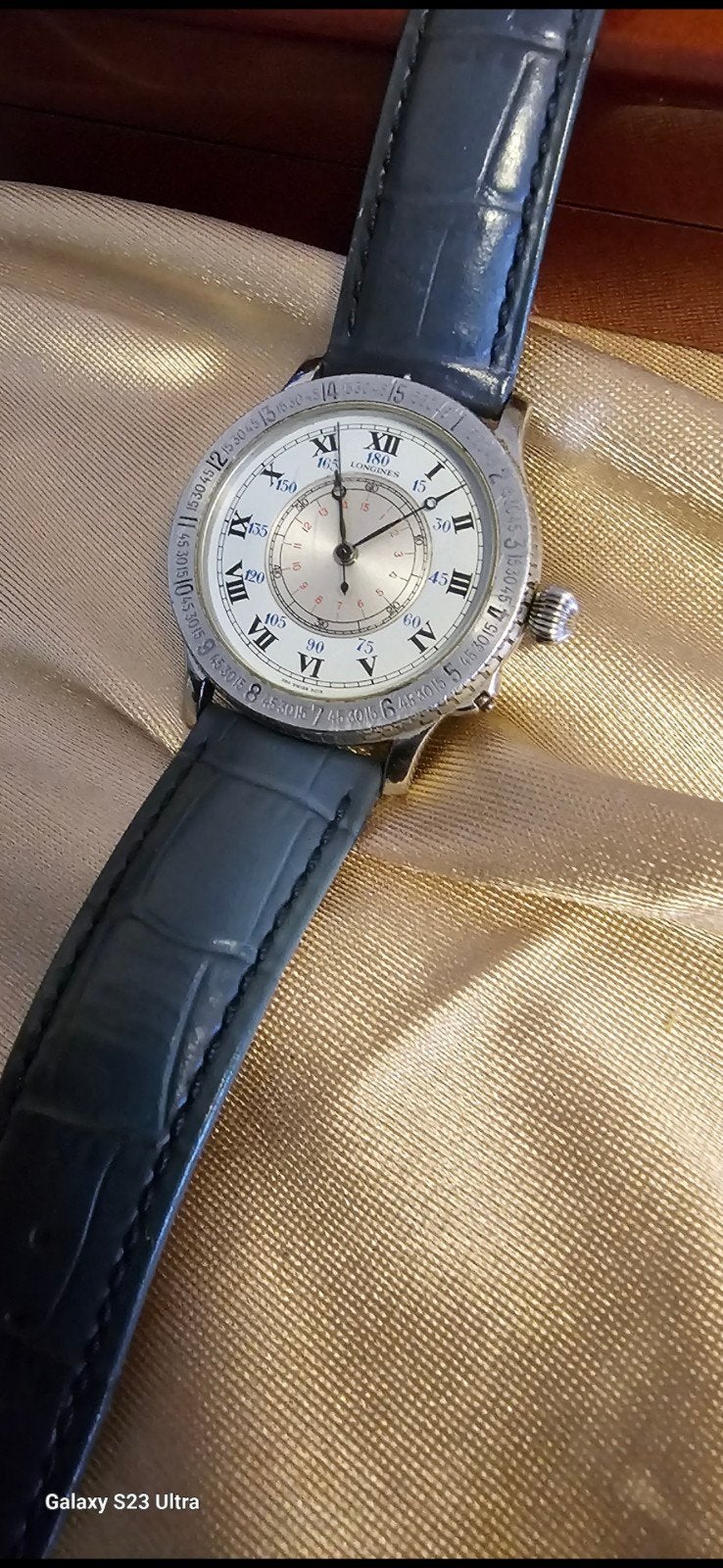 Longines Lindbergh, Ophalen of Verzenden, Leer, Overige merken