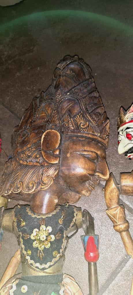 4 stuks Wayang Golek poppen - Handgemaakt uit Indonesië, Antiek en Kunst, Ophalen of Verzenden