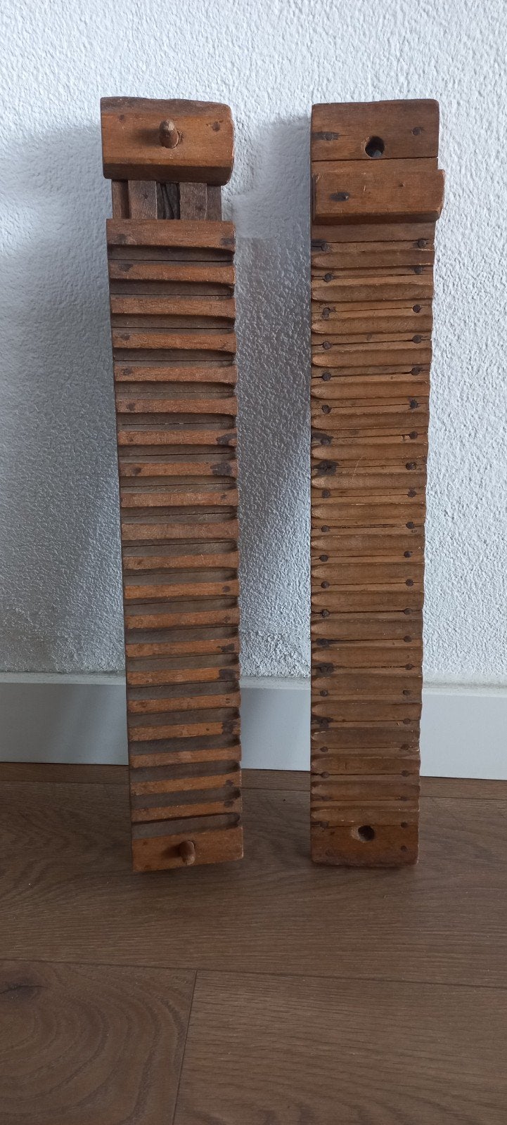 Antieke sigarenplank & weefspoel decoratieset, Ophalen of Verzenden