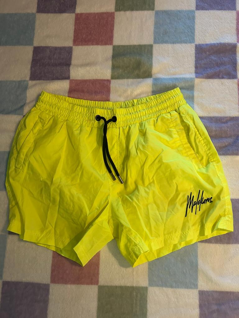 Malelions heren zwembroek neon geel, maat M, Ophalen of Verzenden, Maat 48/50 (M), Geel