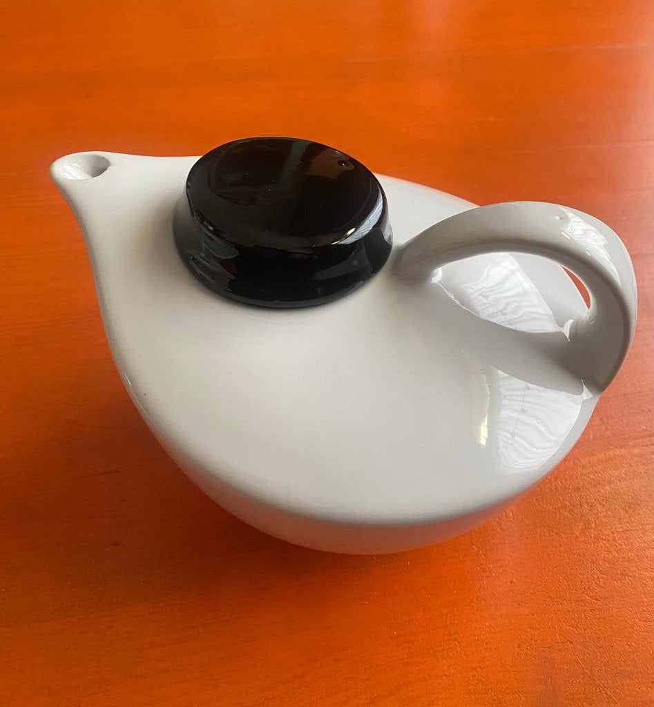 Vintage keramische theepot, Art Deco, 16 x 13 x 10 cm, Ophalen of Verzenden