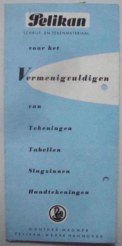 Folder Pelikan Günther Wagner Hannover Schrijf- en tekenmate, Folder, Ophalen of Verzenden, Zo goed als nieuw, Pelikan Günther Wagner Hannover