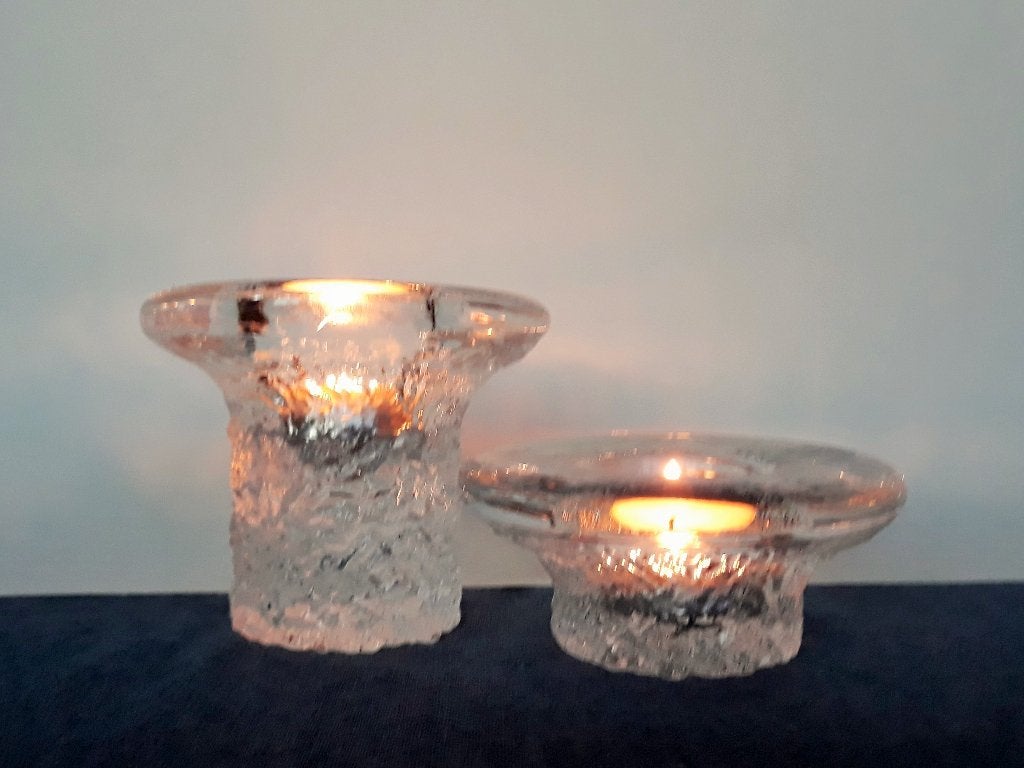 Stel Sfeerlichten Orrefors Mushroom Kristal, Antiek en Kunst, Ophalen of Verzenden
