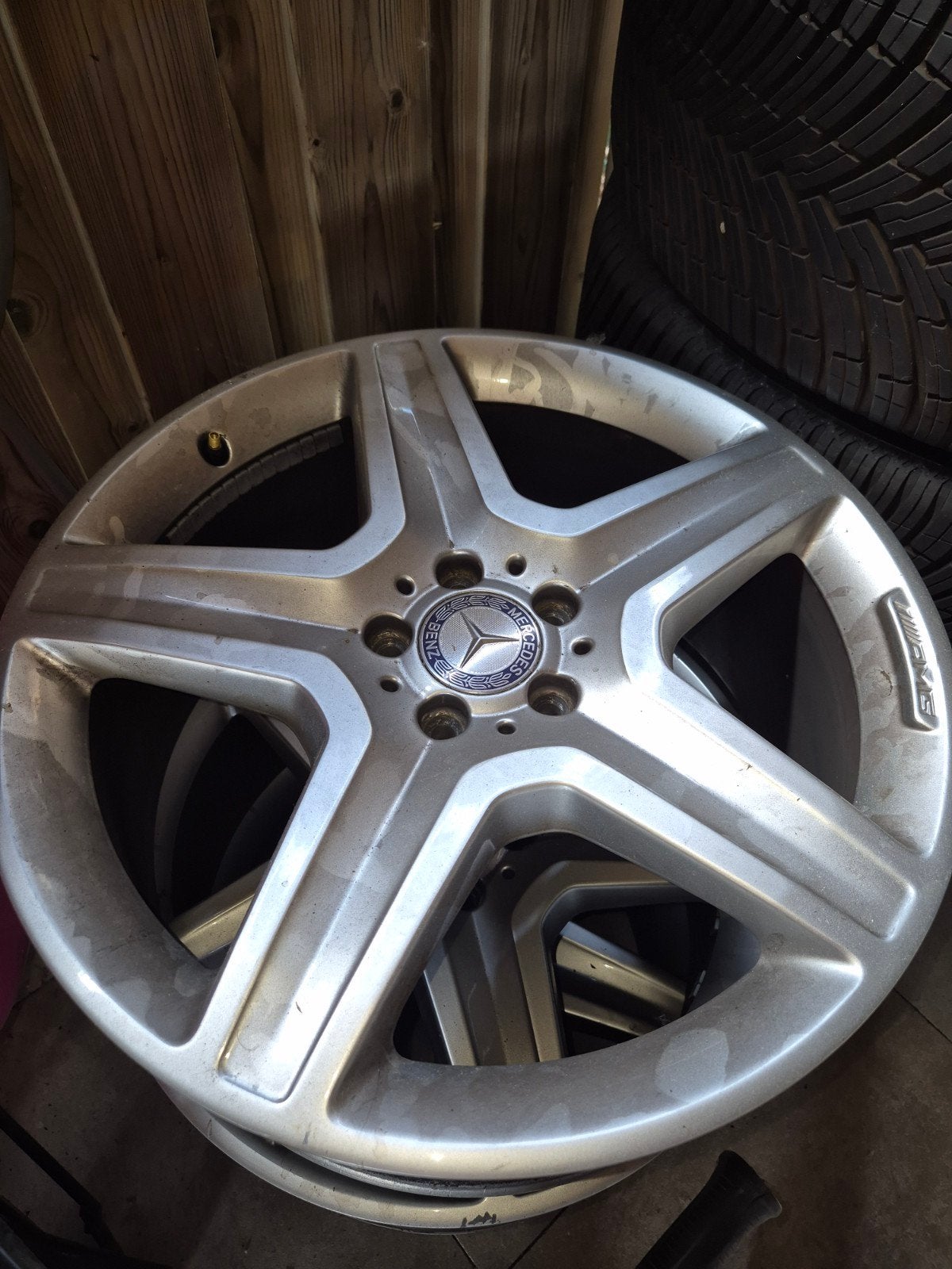 Mercedes AMG Velgen met All Season Scorpion Banden 20 inch, Ophalen, Gebruikt, 265 mm, Banden en Velgen