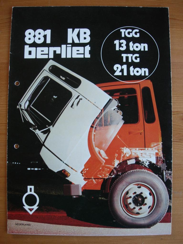 Berliet 881KB Brochure ca 1974 - 881 KB Truck, Berliet, Ophalen of Verzenden, Zo goed als nieuw, Overige merken