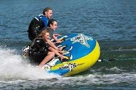 Funtube Jobe 3 persoons + funtube touw, Watersport en Boten, Ophalen, Zo goed als nieuw, Funband of Funtube