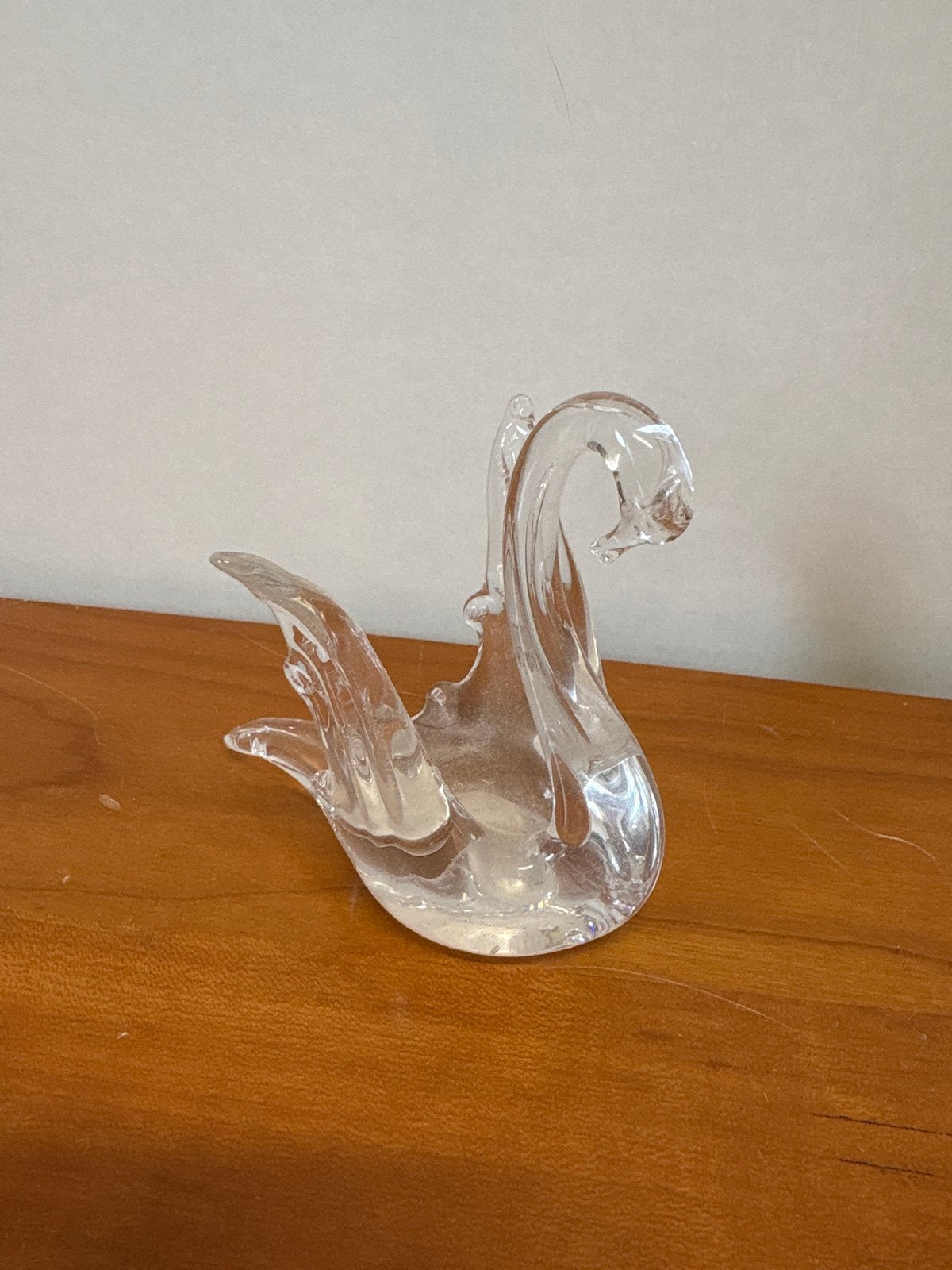 Glazen zwaan beeldje - Decoratief object, Antiek en Kunst, Antiek | Glas en Kristal, Ophalen