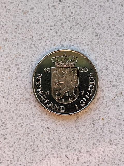 56x Gulden 1980 Dubbele kop JULIANA-BEATRIX, Postzegels en Munten, Munten | Nederland, Losse munt, 1 gulden, Koningin Beatrix