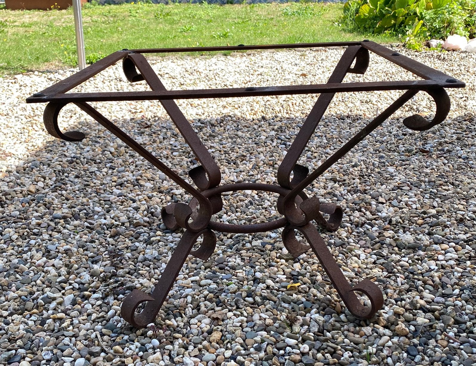 Leuk vintage/brocante tafel onderstel, Ophalen, Gebruikt