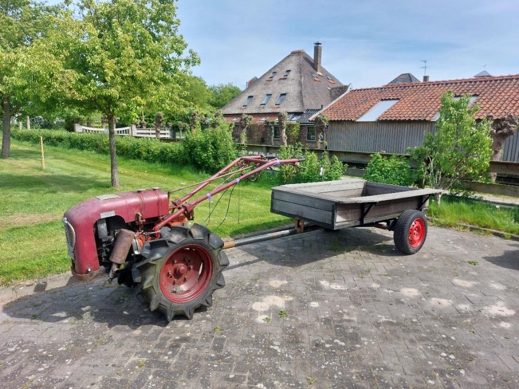 Tuintrekker met aanhanger, Ophalen, Gebruikt