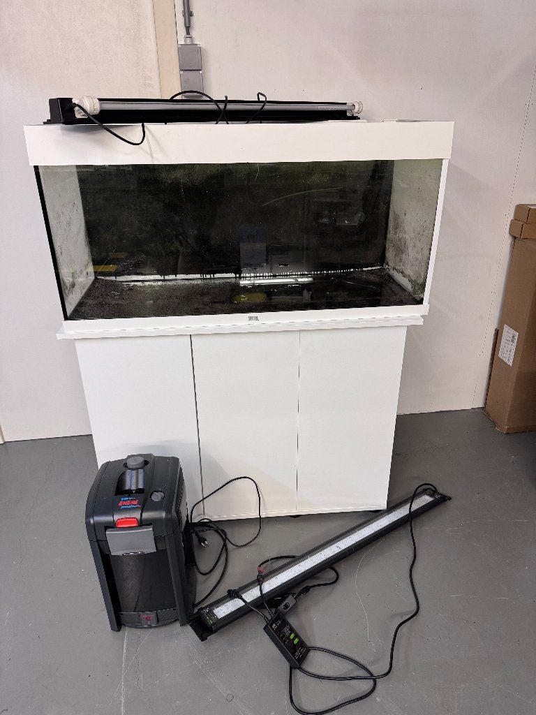 Aquarium Juwel Rio 180 (compleet) met Helialux LED, Inclusief deksel, Ophalen of Verzenden, Zo goed als nieuw, Leeg aquarium