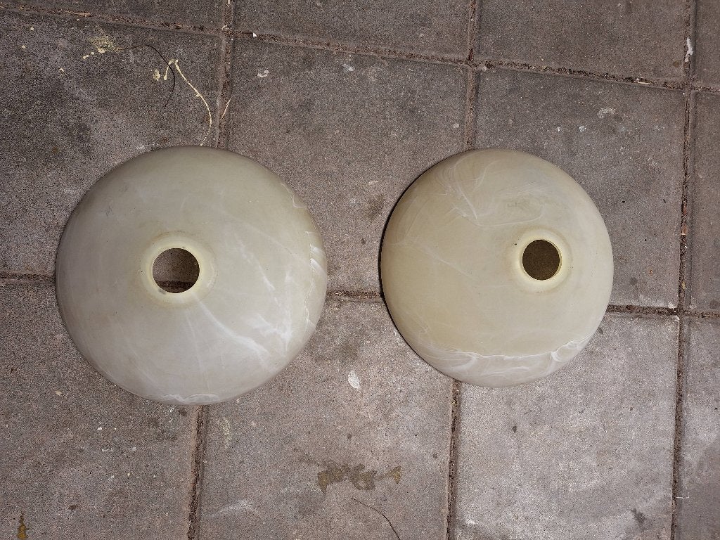 Glazen lampenkappen, Ophalen, Zo goed als nieuw, Rond, Minder dan 25 cm