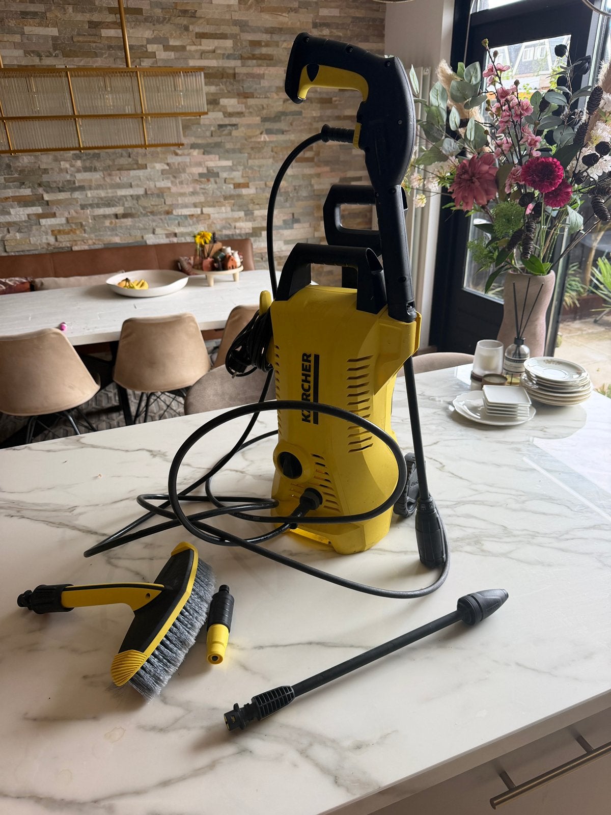Kärcher K2 Power Control - incl. Toebehoren, Ophalen of Verzenden, Zo goed als nieuw, Elektrisch