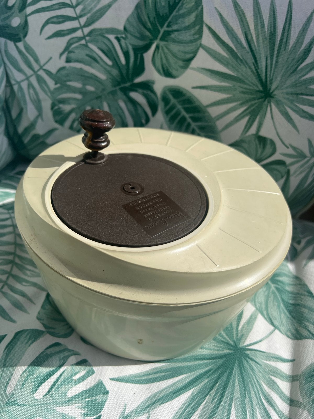 Vintage Moulinex slacentrifuge - Made in France, Huis en Inrichting, Beige, Kunststof, Ophalen of Verzenden, Overige merken