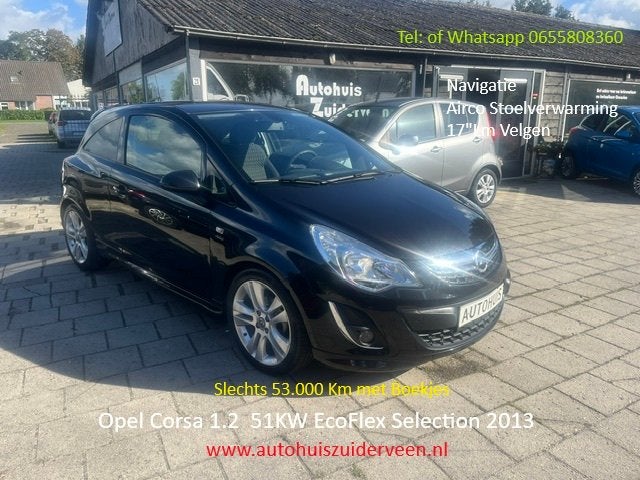 Opel Corsa 1.2 ecoFLEX 70PK 3DRS Selection 53.000 Km, Auto's, Dealer onderhouden, Gebruikt, 4 cilinders, 1229 cc