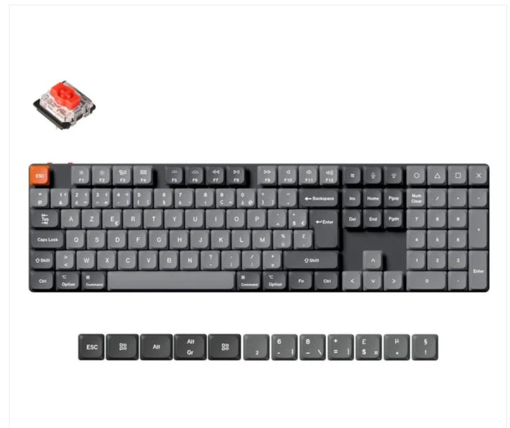 Keychron K5 Max QMK Draadloos FR-ISO, Keychron, Ophalen of Verzenden, Draadloos, Nieuw