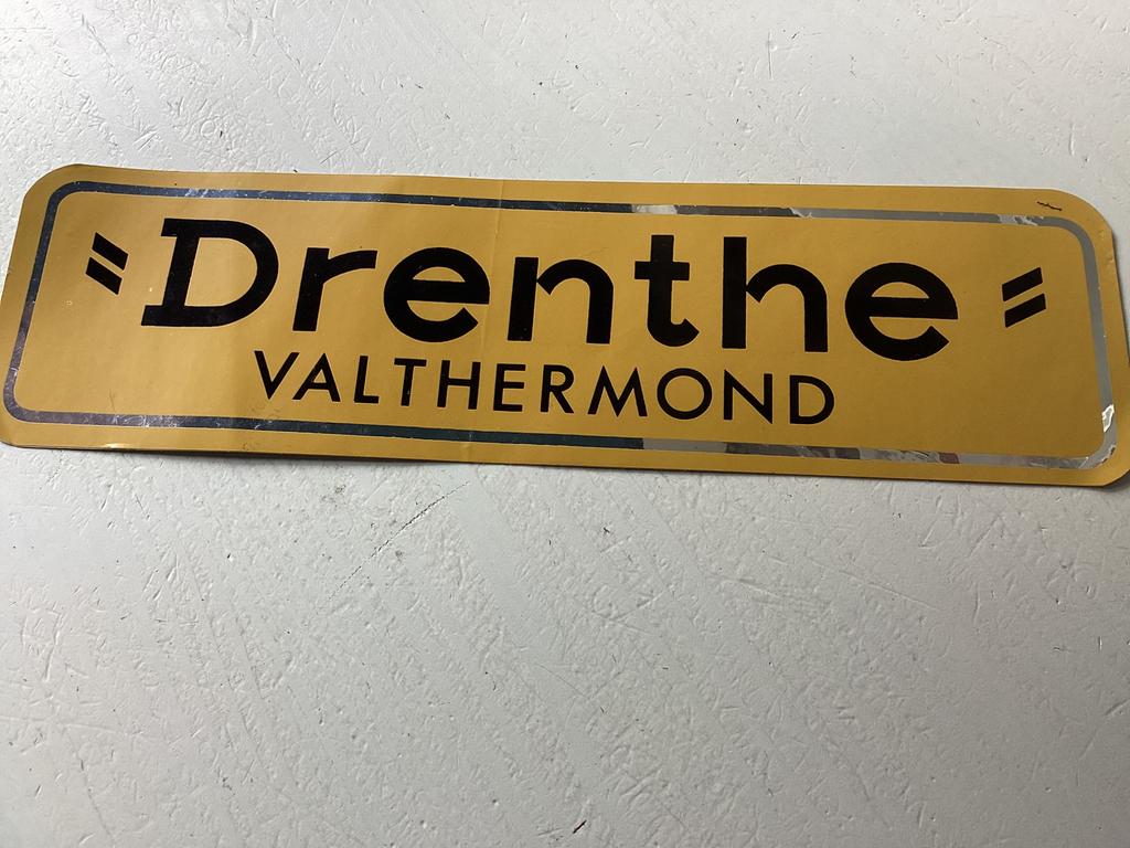 Sticker Drenthe Valthermond, Verzamelen, Verzenden, Zo goed als nieuw