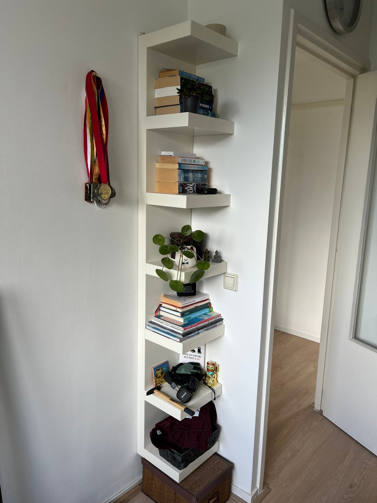 Ikea LACK wandrek wit, Ophalen, Minder dan 50 cm, Gebruikt, 150 tot 200 cm