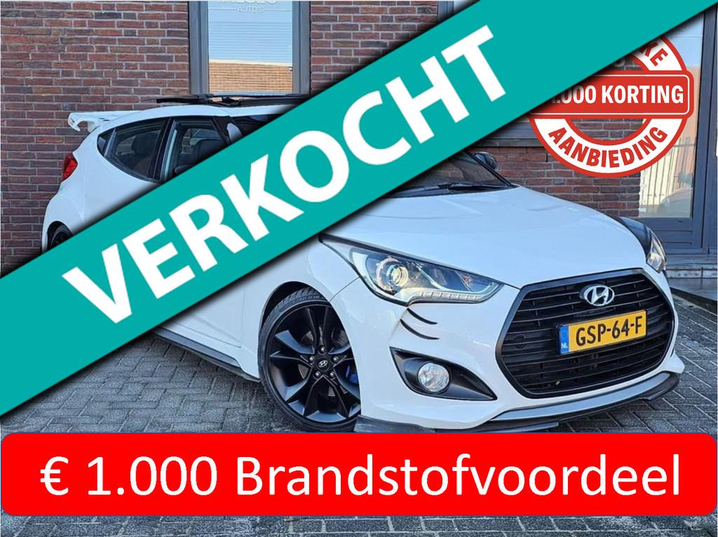 Hyundai VELOSTER 1.6 T-GDI i-Catcher Premium, Auto's, Hyundai, Voorwielaandrijving, Gebruikt, Met garantie (alle), 4 stoelen