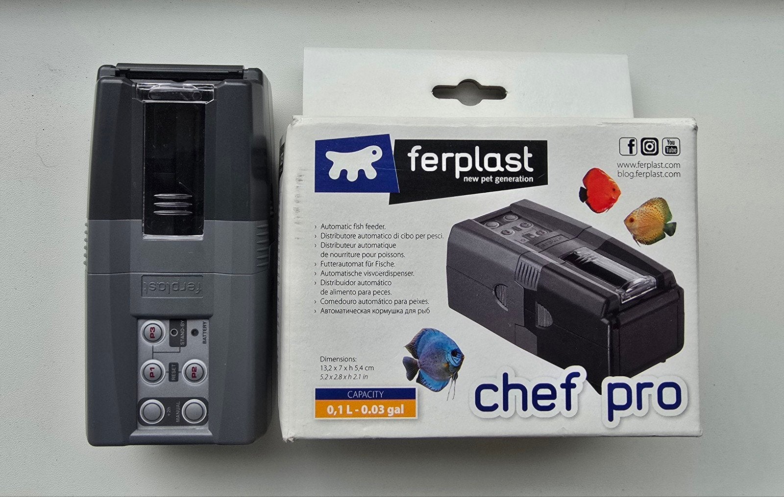 CHEF PRO FERPLAST VOEDER AUTOMAAT VOOR HET AQUARIUM. ZGAN, Ophalen of Verzenden, Zo goed als nieuw