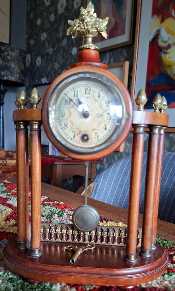 portaalklok / kolomklok vintage uit begin jaren 1910/1920, Ophalen of Verzenden