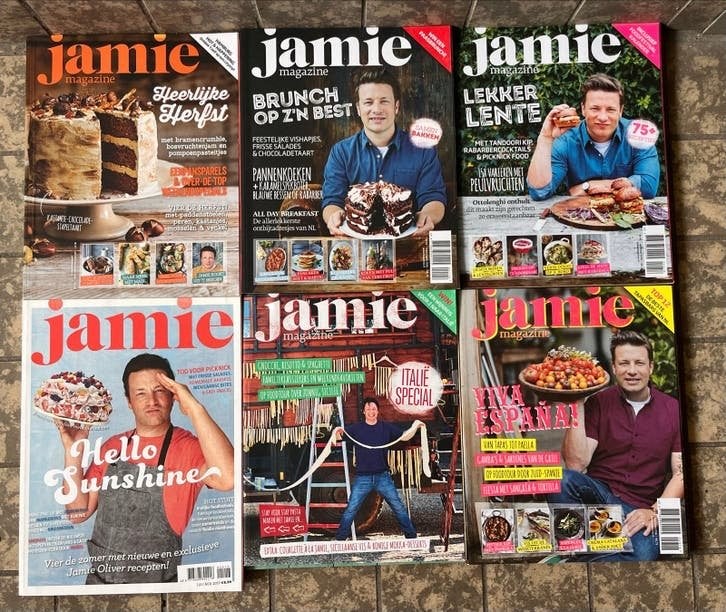12x Jamie Magazine - Inspiratie voor elk seizoen, Ophalen of Verzenden, Gelezen
