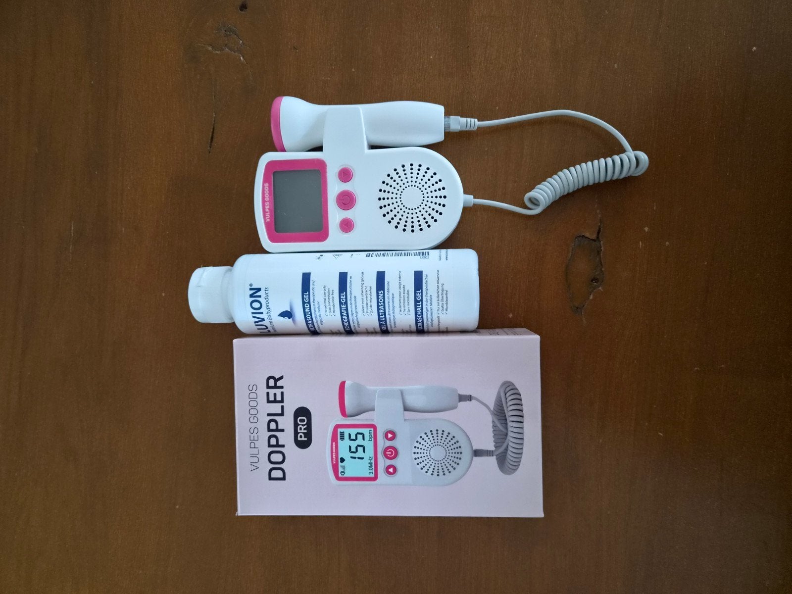 Vulpes Goods Doppler Pro Foetale Hartslagmeter met Gel, Ophalen of Verzenden, Zo goed als nieuw, Overige typen, Overige merken