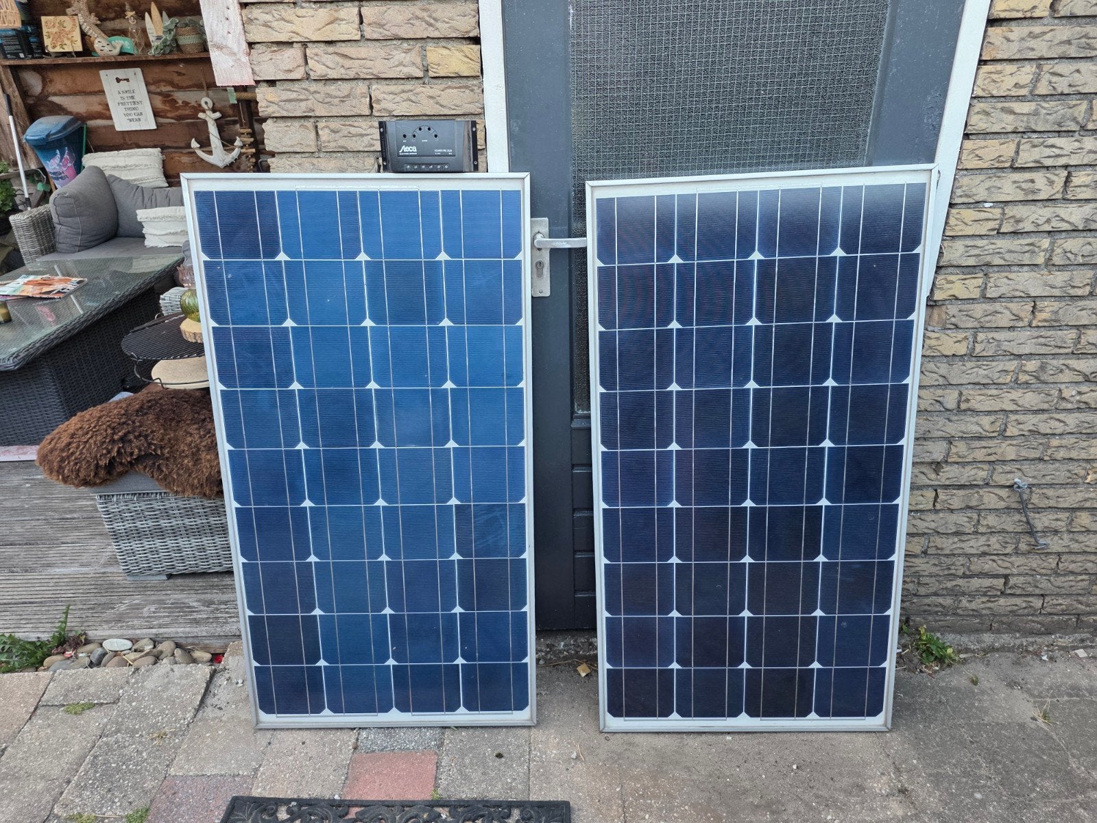2x Beault 100W zonnepanelen met laadregelaar, Ophalen, Gebruikt