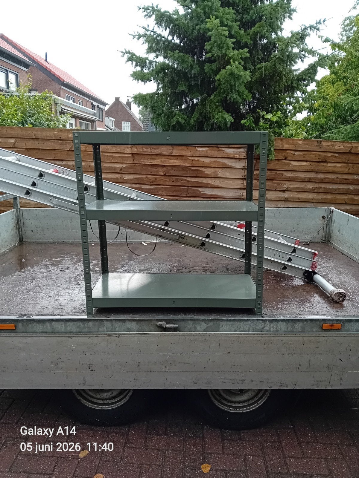 Metalen stelling  90 bij 90 cm, Ophalen
