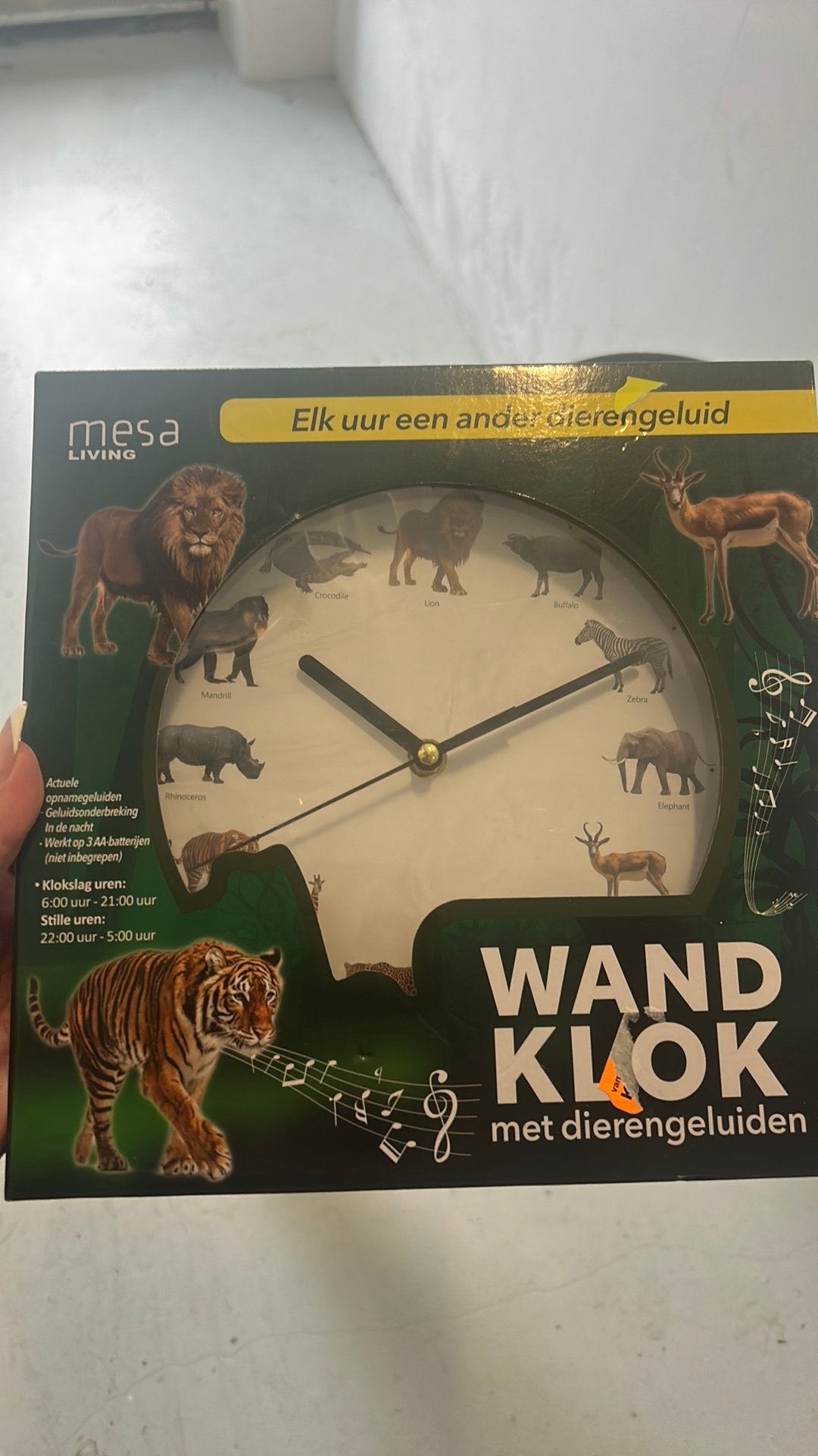 Dieren klok, Ophalen, Zo goed als nieuw, Wandklok