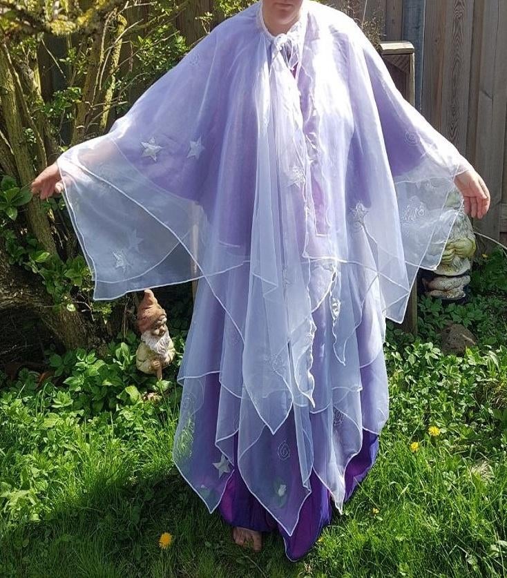 Heel mooi en apart Elfen - outfit maat M / L, paars/roze,wit, Maat 38/40 (M), Carnaval, ., Nieuw