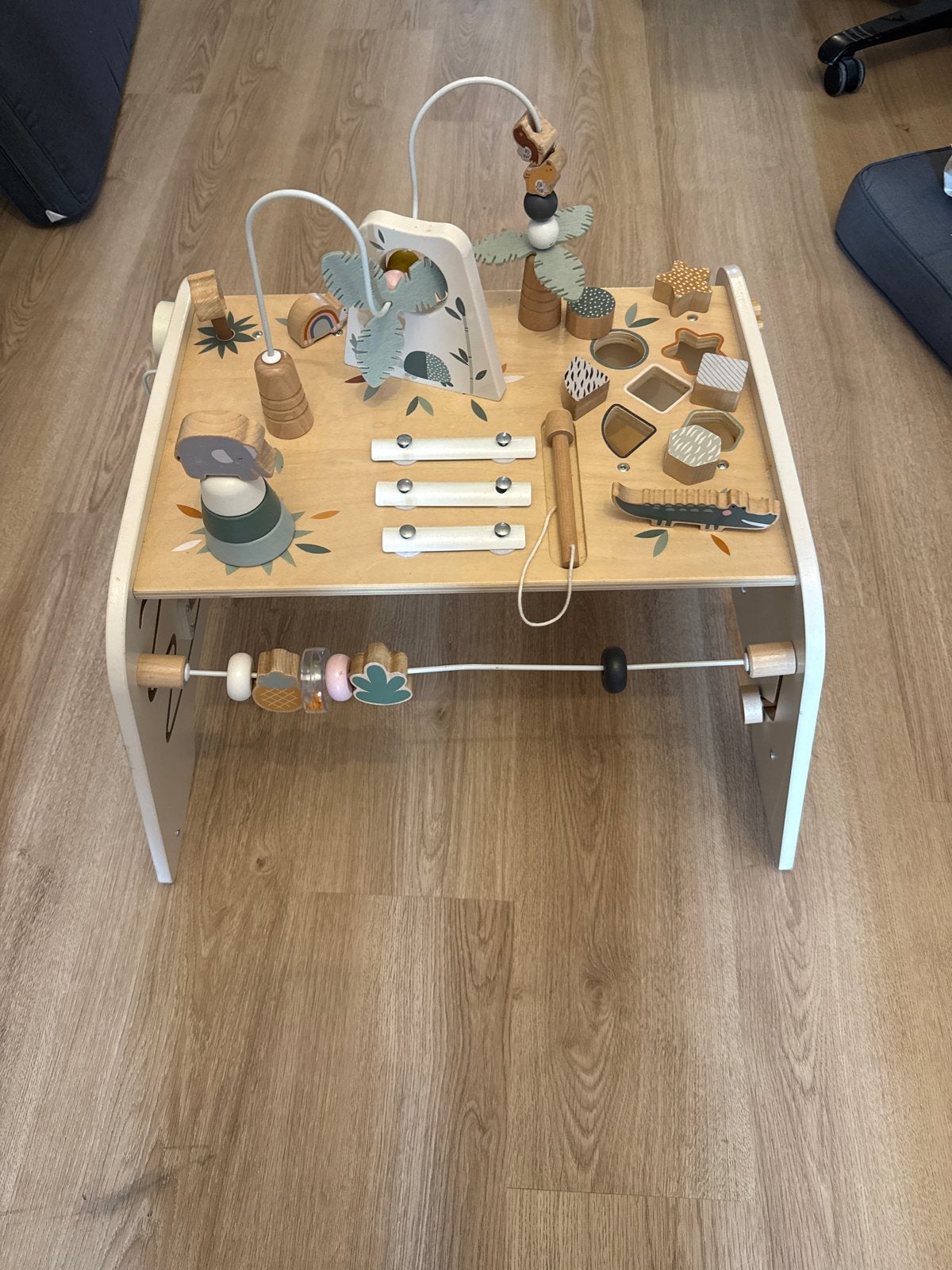 Vertbaudet Houten Activiteitentafel - Jungle Thema, Ophalen, Zo goed als nieuw, Overige typen
