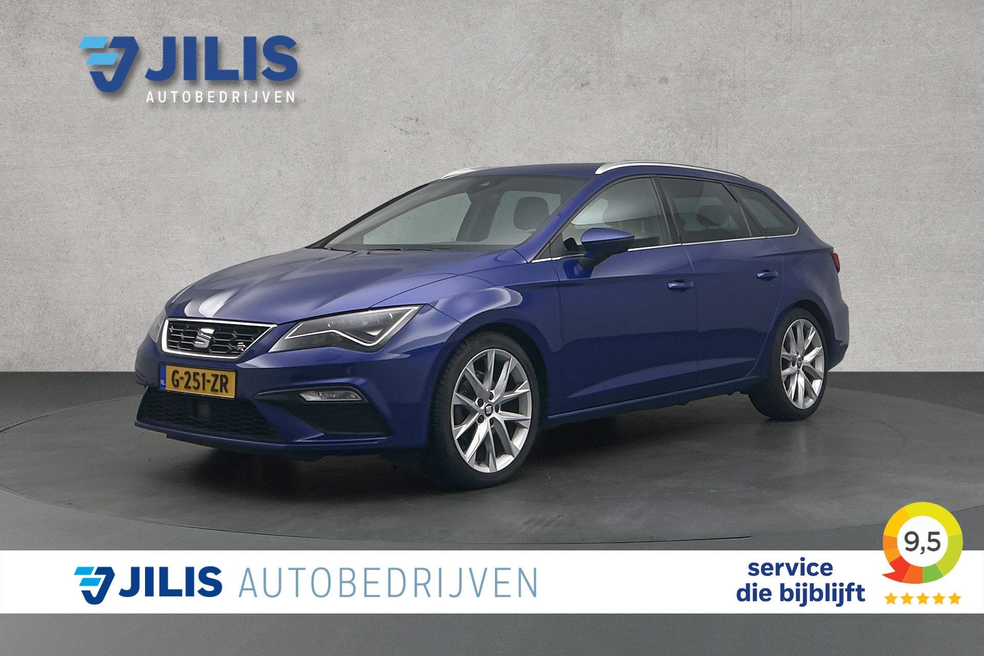SEAT Leon ST 1.5 TSI FR | Half lederen bekleding | Stoelverw, Euro 6, 4 cilinders, Leder en Stof, Origineel Nederlands