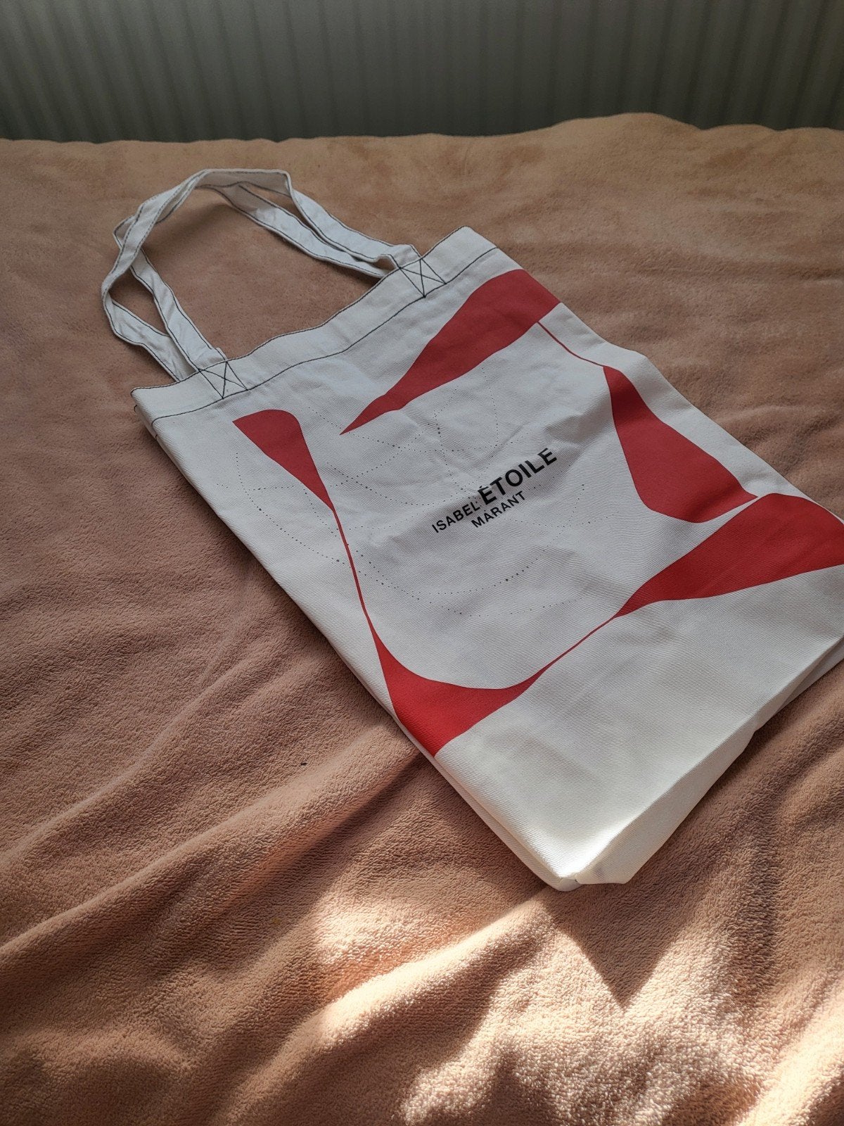 Isabel Marant Étoile Tote Bag - Wit met Rood Design, Ophalen of Verzenden, Nieuw, Wit, Shopper