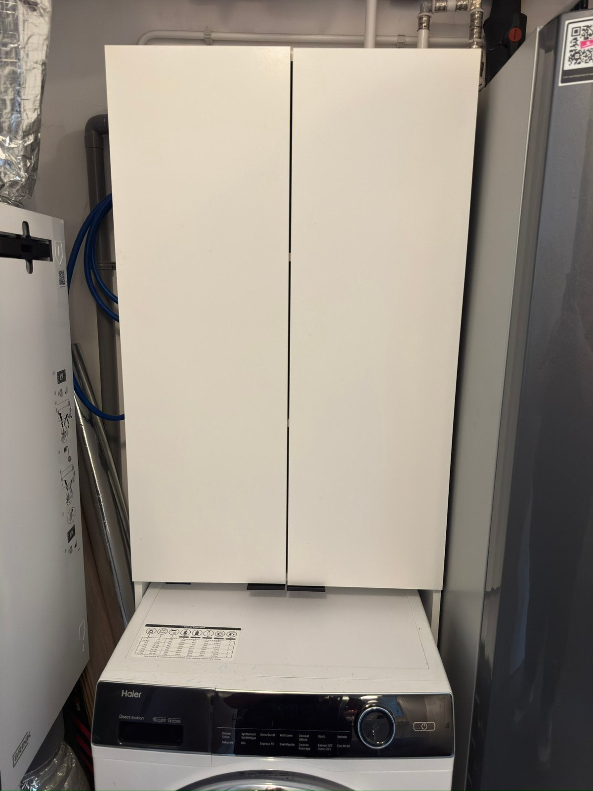 IKEA NYSJÖN kast voor boven de wasmachine – wit, Ophalen, Gebruikt