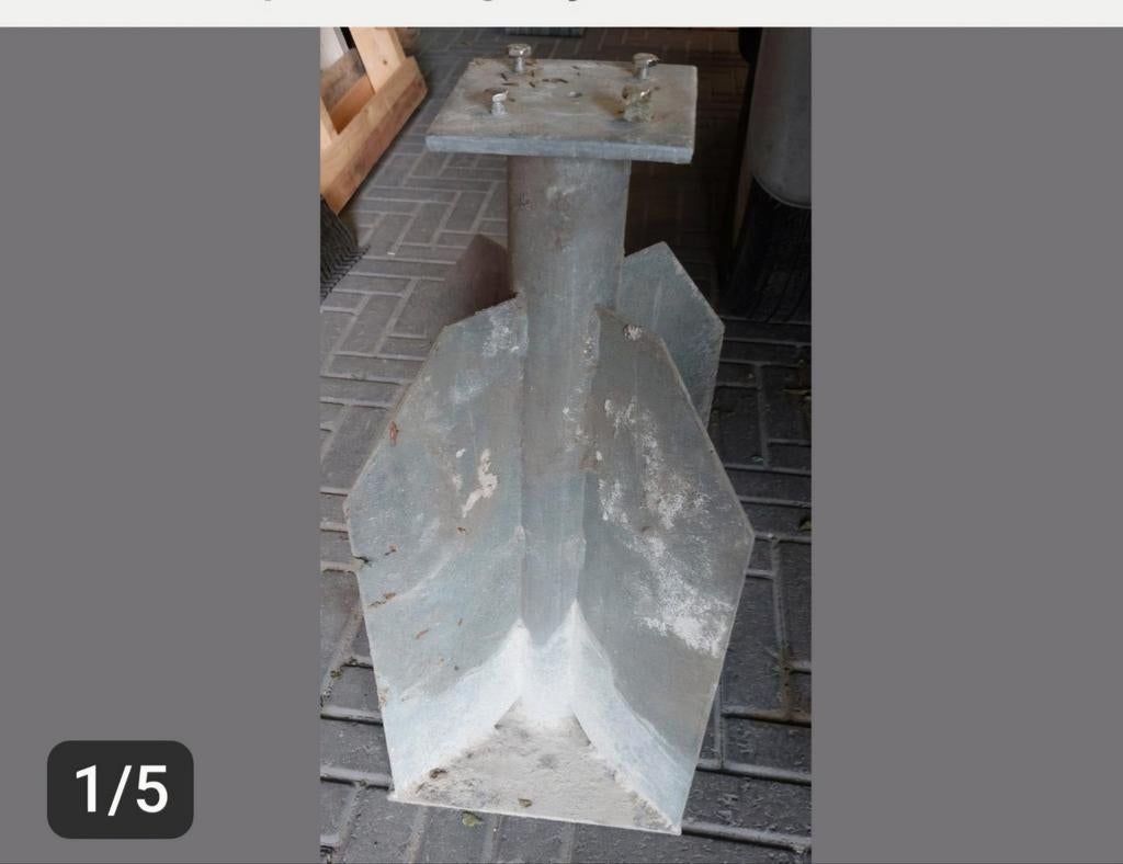 Stevige parasolanker - Ideaal voor stabiele parasol, Tuin en Terras, Ophalen of Verzenden, Gebruikt, Parasolvoet