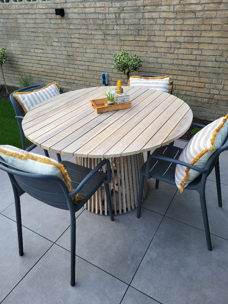 Tuintafel, Ophalen of Verzenden, Gebruikt, Rechthoekig