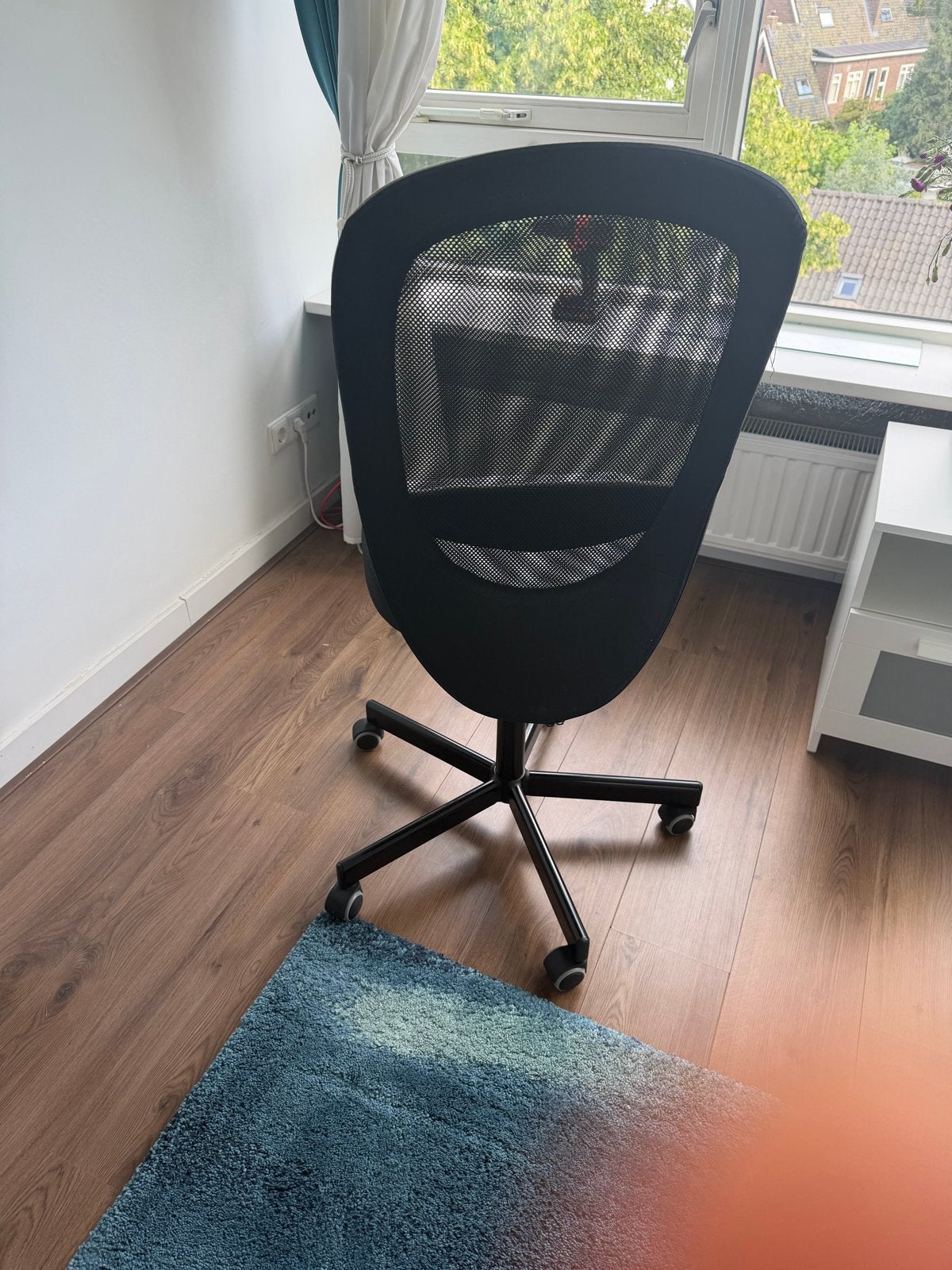FLINTAN Bureaustoel, zwart - Ergonomisch & Wasbaar, Ophalen, Gebruikt, Zwart, Bureaustoel