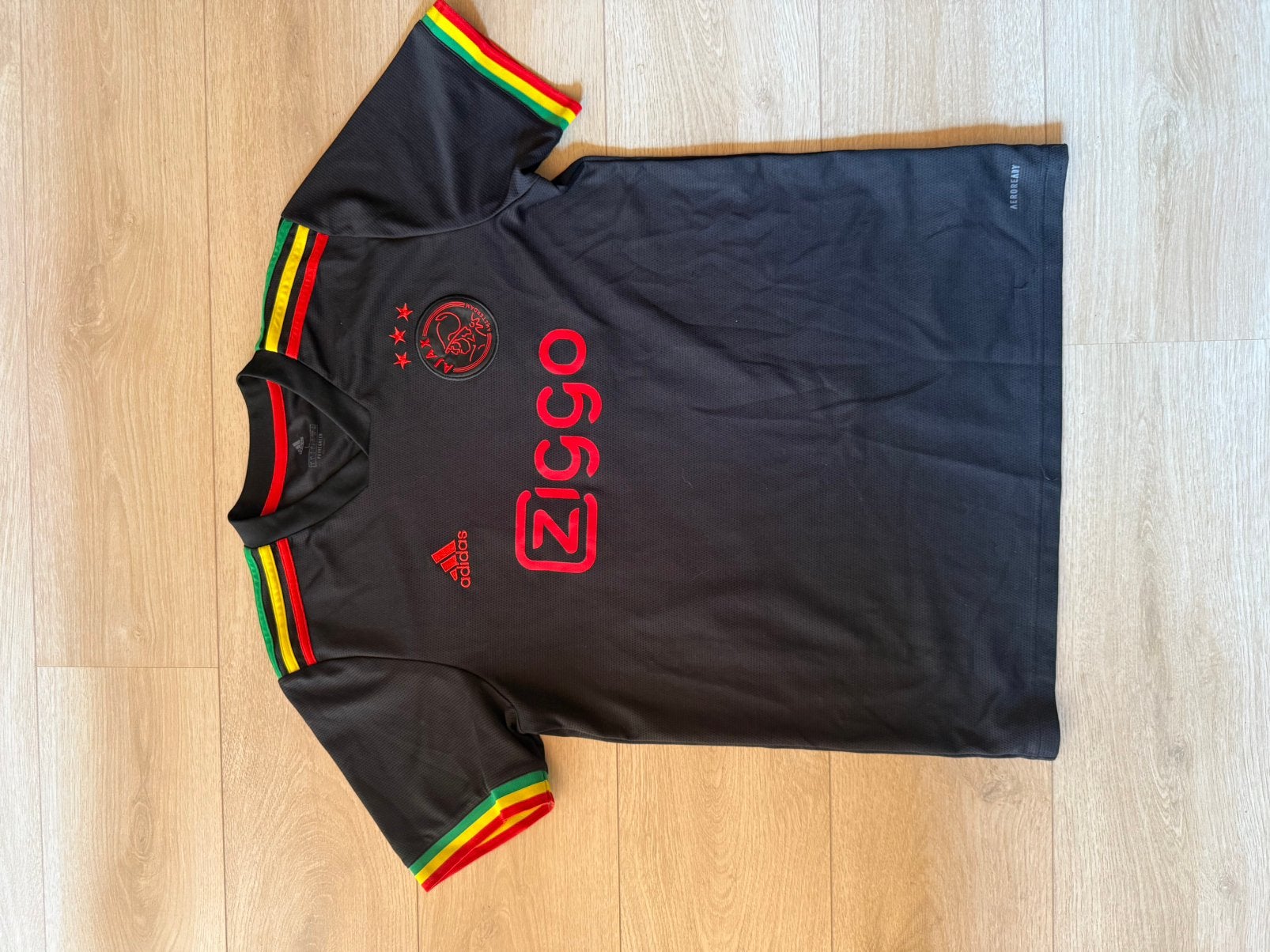 Ajax Uitshirt Tadic L, Ophalen, Zo goed als nieuw, Maat 52/54 (L), Zwart