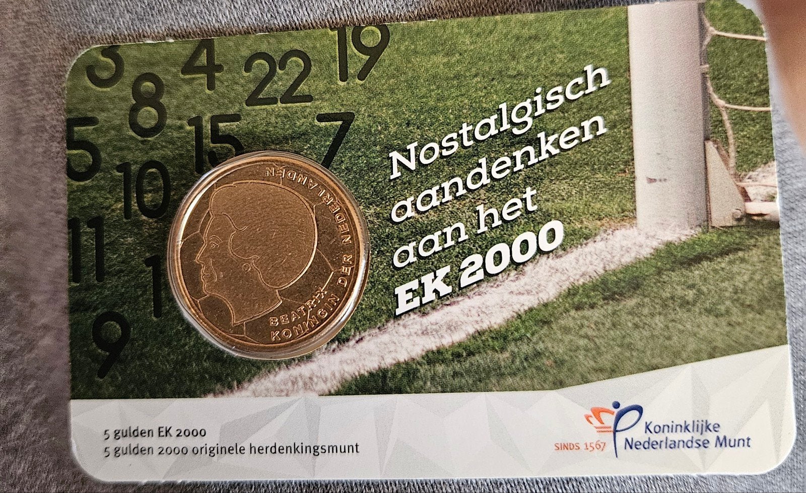 EK 5je in coincard, Ophalen of Verzenden, Koningin Beatrix, 5 gulden