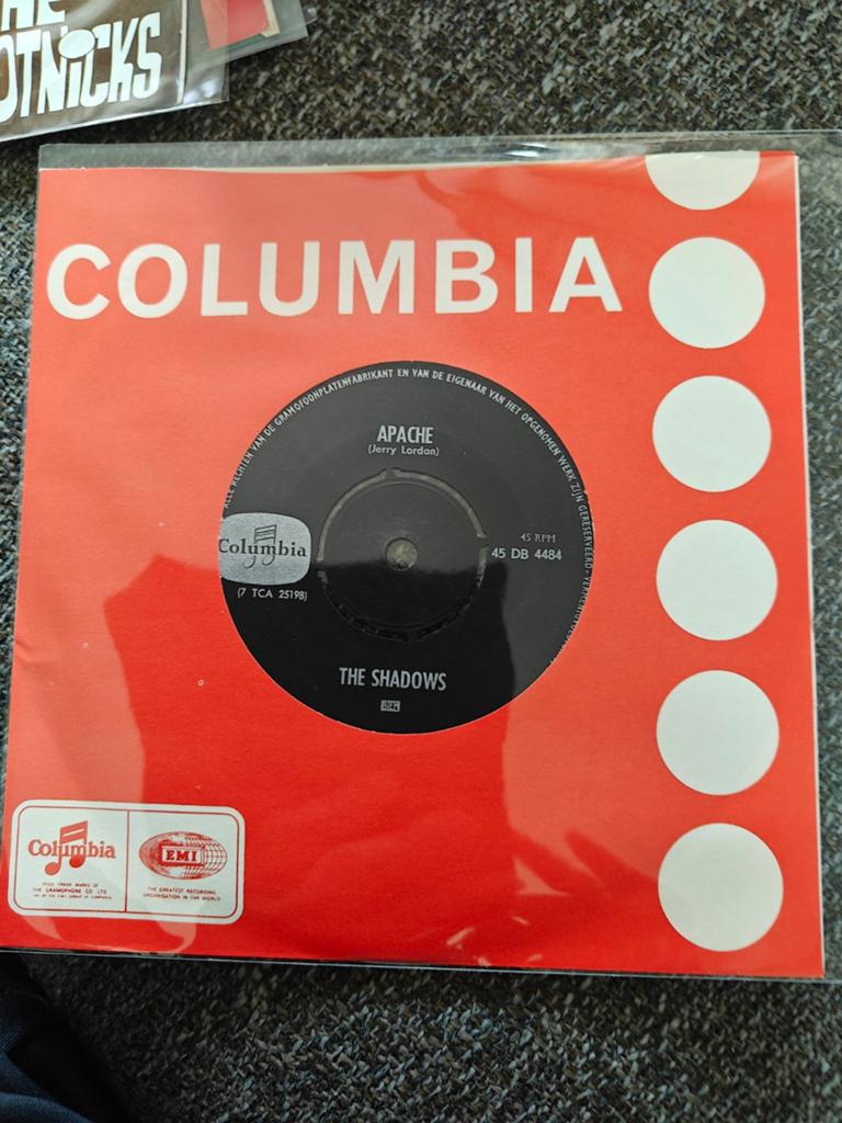 The shadows - Apache, Cd's en Dvd's, Vinyl Singles, Ophalen of Verzenden, Gebruikt, Pop