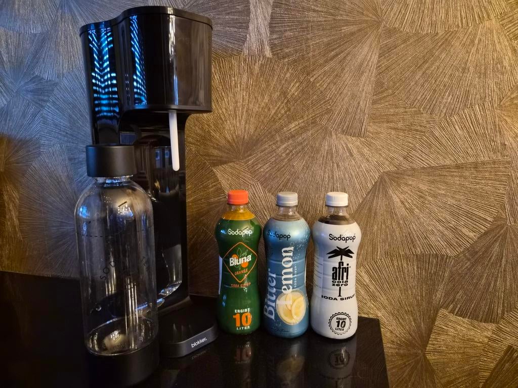Sodastream Blokker met fles en 3 siropen, Ophalen