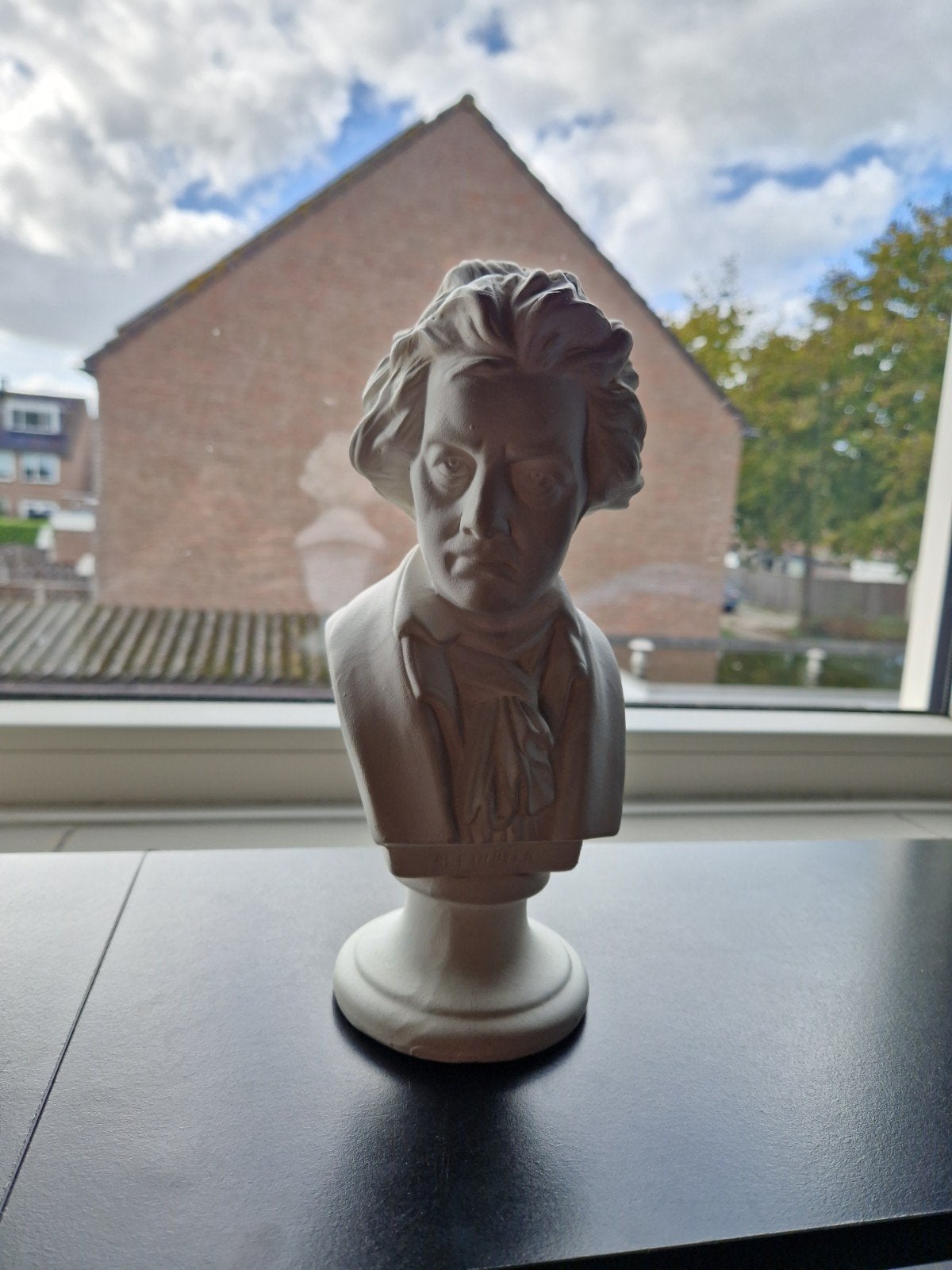 Gipsen Buste van Beethoven, Minder dan 20 cm, Gips, Buste, Ophalen of Verzenden